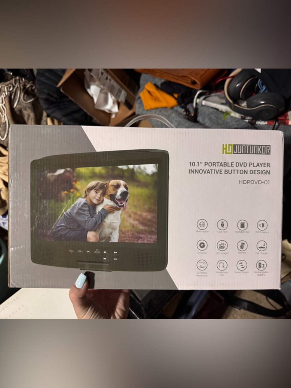 10.1" Portable DVD Player - Black